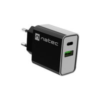 Miniatura 7 de CARGADOR NATEC RIBERA 20W 1XUSB-A + 1XUSB-C PD3.0 QC3.0 NEGRO