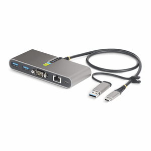 Hub-USB-C-USB-A-de-2-Puertos-con-Red-RJ45-y-Serie-DB9-RS232