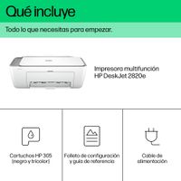 Miniatura 7 de HP DeskJet Multifunción A4Thermal Inkjet Dúplex DeskJet 2820e Inalámbrico All-in-One Color Impresora, Instant Ink; Fotocopiadora, escáner