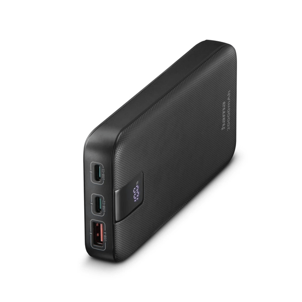 POWERBANK HAMA PD 20 20000mAh 2xUSB-C PD 1xUSB-A CARGA RAPIDA COLOR ANTRACITA