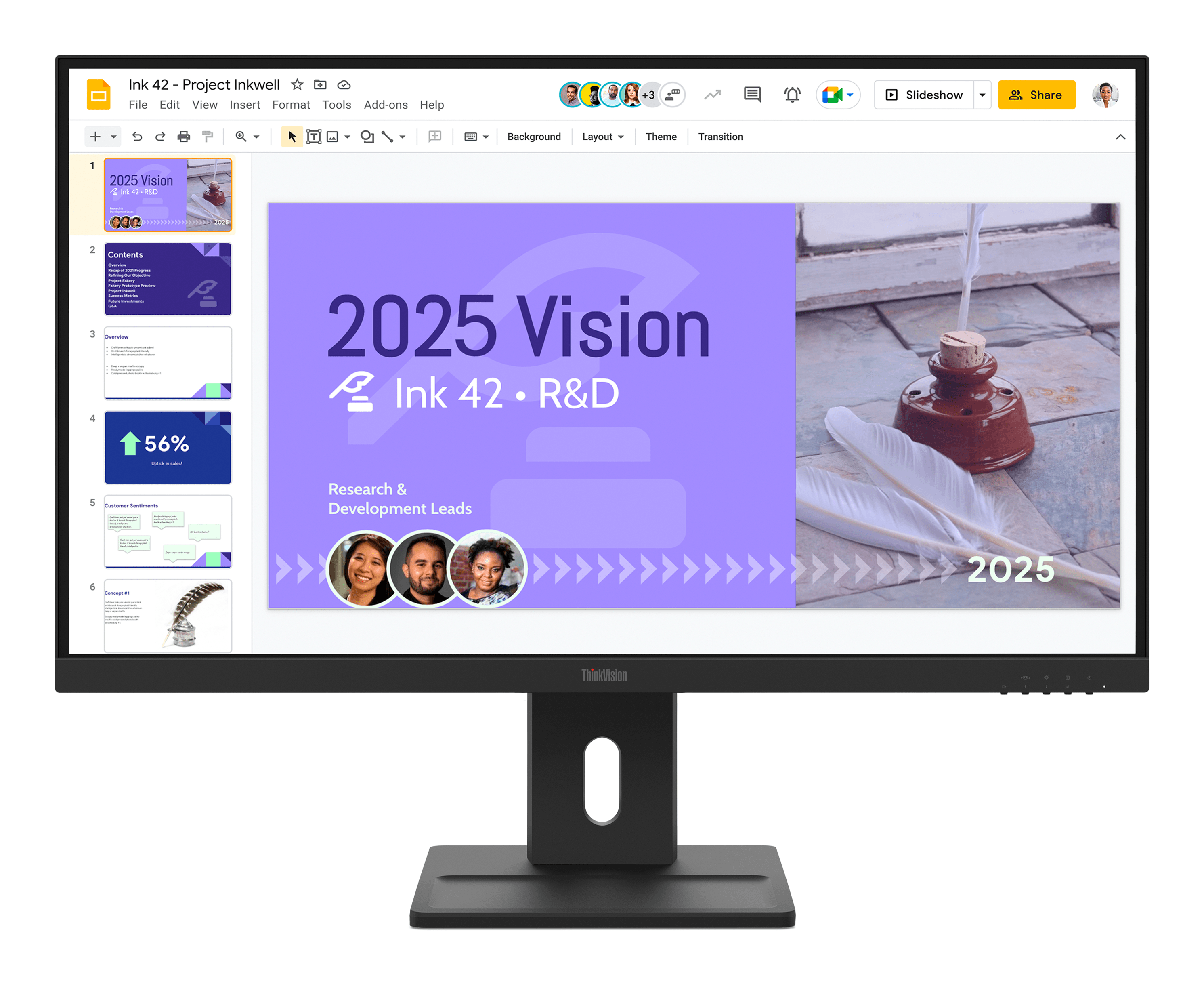 LENOVO ThinkVision E27Q-40 Monitor ThinkVision 27" LCD IPS Quad HD HDMI Altavoces