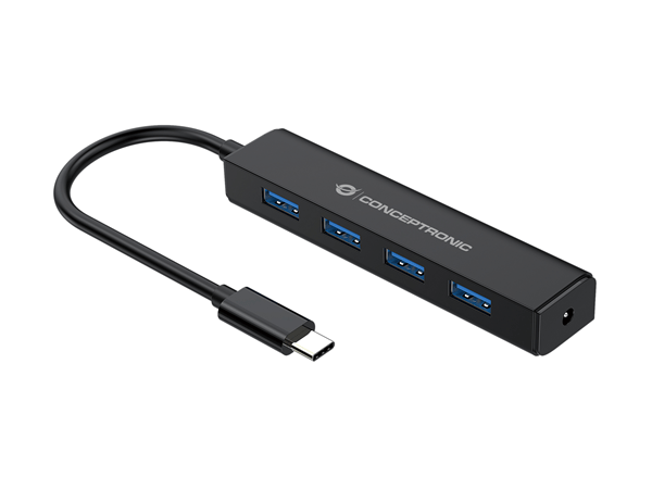 hub usb  conceptronic  usb-c a 4 puertos tipo a usb 3.1