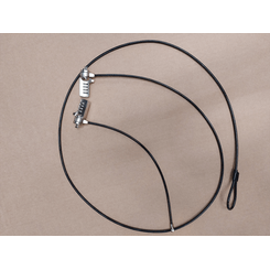 CERRADURA COMBINADA DE DOBLE CABEZAL.4mmX150cm+30CM para Kensington portátil, PC, monitor