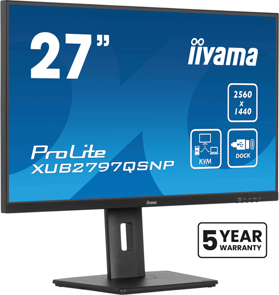 IIYAMA XUB2797QSNP-B1 ProLite 27" LED IPS Quad HD HDMI Altavoces