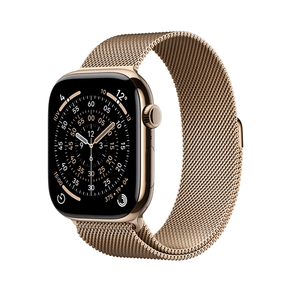 Apple-Watch-Series-11-GPS---Cellular-46mm-Gold-Titanium-Case-with-Gold-Milanese-Loop---S-M