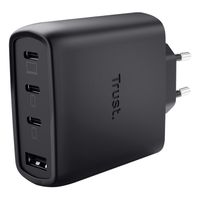 Miniatura 2 de CARGADOR USB GAN TRUST MAXO 65W 3xUSB-C PD 1xUSB-A INCLUYE CABLE USB-C 2M NEGRO