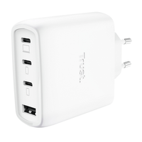 Miniatura 1 de CARGADOR USB GAN TRUST MAXO 65W 3xUSB-C PD 1xUSB-A INCLUYE CABLE USB-C 2M BLANCO