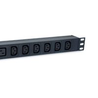 Miniatura 5 de REGLETA ALIMENTACION ALUMINIO RACK 19" 1U 6 TOMAS IEC C13 + 2 TOMAS IEC C19 CON INTERRUPTOR