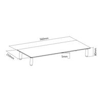 Miniatura 10 de STAND DE SOBREMESA PARA PANTALLA EQUIP 650882 CRISTAL TEMPLADO HASTA 20KG