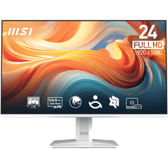 MONITOR MSI Pro MP243W E14  23.8" IPS 1920 x 1080  , 1MS, 144HZ, Altavoces, BLANCO
