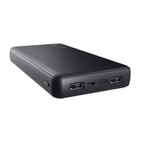 Miniatura 1 de POWERBANK UNIVERSAL TRUST 24676 PRIMO 20000mAh COLOR NEGRO INPUT MICRO USB Y USB-C OUT 2 USB-A 1 USB