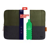 Miniatura 5 de FUNDA UNIVERSAL TRUST LISBOA 25247 SOFT SLEEVE COLOR NEGRO/VERDE PARA TABLETS/PORTATILES HASTA 16"