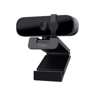 Miniatura 1 de WEBCAM CON MICROFONO TRUST TANOR FULL HD 1080P NEGRA  PARA VIDEOLLA NITIDAS CON 85% MAT. RECICL