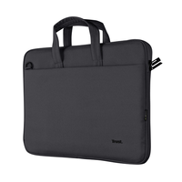 Miniatura 1 de MALETIN TRUST BOLOGNA ECO PARA PORTATILES HASTA 16" - COMPARTIMENTO PRINCIPAL ACOLCHADO - COLOR NEGRO 24447