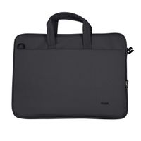 Miniatura 4 de MALETIN TRUST BOLOGNA ECO PARA PORTATILES HASTA 16" - COMPARTIMENTO PRINCIPAL ACOLCHADO - COLOR NEGRO 24447