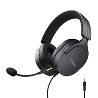 Miniatura 1 de HEADSET TRUST GAMING GXT 489 NEGRO FAYZO 24898 MICROFONO DESMONTABLE PLEGABLE CABLE TRENZADO 1,2m JACK 3.5mm CONTROL REMOTO