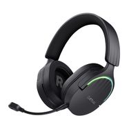 Miniatura 3 de HEADSET BLUETOOTH TRUST GAMING FAYZO GXT 491 NEGRO 24901 BT Y USB 2.4Ghz MICROFONO DESMONTABLE Y FLEXIBLE CARGA USB-C CONTROLES EN LA OREJA RGB