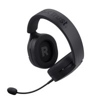 Miniatura 4 de HEADSET BLUETOOTH TRUST GAMING FAYZO GXT 491 NEGRO 24901 BT Y USB 2.4Ghz MICROFONO DESMONTABLE Y FLEXIBLE CARGA USB-C CONTROLES EN LA OREJA RGB