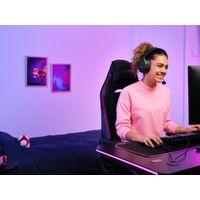 Miniatura 13 de HEADSET BLUETOOTH TRUST GAMING FAYZO GXT 491 NEGRO 24901 BT Y USB 2.4Ghz MICROFONO DESMONTABLE Y FLEXIBLE CARGA USB-C CONTROLES EN LA OREJA RGB