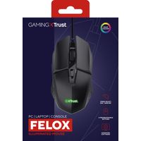 Miniatura 8 de MOUSE TRUST GAMING RGB GXT 109 FELOX ILUMINACION LED 6 BOTONES NEGRO 25036