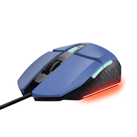 Miniatura 1 de MOUSE TRUST GAMING RGB GXT 109BL FELOX 25067 COLOR AZUL ILUMINACION LED 6 BOTONES CABLE 150cm