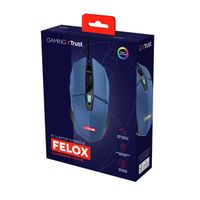 Miniatura 7 de MOUSE TRUST GAMING RGB GXT 109BL FELOX 25067 COLOR AZUL ILUMINACION LED 6 BOTONES CABLE 150cm