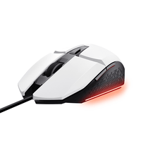 Miniatura 1 de MOUSE TRUST GAMING RGB GXT 109W FELOX 25066 COLOR BLANCO ILUMINACION LED 6 BOTONES CABLE 150cm