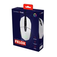 Miniatura 7 de MOUSE TRUST GAMING RGB GXT 109W FELOX 25066 COLOR BLANCO ILUMINACION LED 6 BOTONES CABLE 150cm