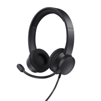 Miniatura 1 de HEADSET TRUST AYDA 25089 USB ADAPTADOR USB-C MICROFONO PLEGABLE CON CANCELACION DE RUIDO DIADEMA AJU