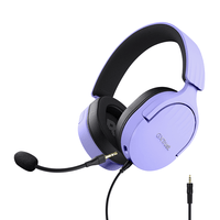 Miniatura 1 de HEADSET TRUST GAMING GXT 489 MORADO FAYZO 25301 MICROFONO DESMONTABLE PLEGABLE CABLE TRENZADO 1,2m JACK 3.5mm CONTROL REMOTO
