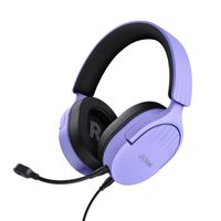 Miniatura 3 de HEADSET TRUST GAMING GXT 489 MORADO FAYZO 25301 MICROFONO DESMONTABLE PLEGABLE CABLE TRENZADO 1,2m JACK 3.5mm CONTROL REMOTO