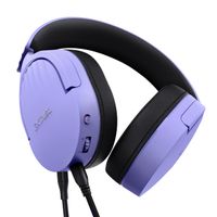 Miniatura 5 de HEADSET TRUST GAMING GXT 489 MORADO FAYZO 25301 MICROFONO DESMONTABLE PLEGABLE CABLE TRENZADO 1,2m JACK 3.5mm CONTROL REMOTO