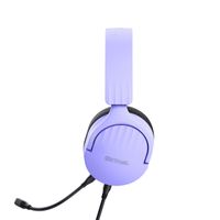 Miniatura 7 de HEADSET TRUST GAMING GXT 489 MORADO FAYZO 25301 MICROFONO DESMONTABLE PLEGABLE CABLE TRENZADO 1,2m JACK 3.5mm CONTROL REMOTO