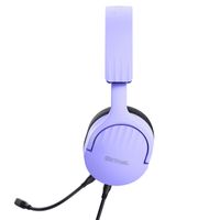Miniatura 8 de HEADSET TRUST GAMING GXT 489 MORADO FAYZO 25301 MICROFONO DESMONTABLE PLEGABLE CABLE TRENZADO 1,2m JACK 3.5mm CONTROL REMOTO