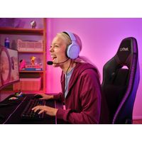 Miniatura 9 de HEADSET TRUST GAMING GXT 489 MORADO FAYZO 25301 MICROFONO DESMONTABLE PLEGABLE CABLE TRENZADO 1,2m JACK 3.5mm CONTROL REMOTO