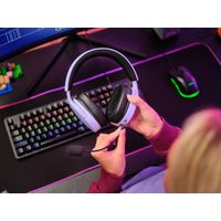 Miniatura 12 de HEADSET TRUST GAMING GXT 489 MORADO FAYZO 25301 MICROFONO DESMONTABLE PLEGABLE CABLE TRENZADO 1,2m JACK 3.5mm CONTROL REMOTO