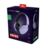 Miniatura 17 de HEADSET TRUST GAMING GXT 489 MORADO FAYZO 25301 MICROFONO DESMONTABLE PLEGABLE CABLE TRENZADO 1,2m JACK 3.5mm CONTROL REMOTO