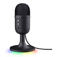 Miniatura 1 de MICROFONO TRUST GXT 234 YUNIX NEGRO USB CABLE 180cm RGB SALIDA AURICULARES BOTON MUTE
