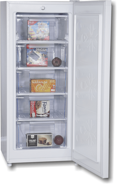 CONGELADOR VERTICAL ROMMER CVE 121 E ALTO 1,26 CM A 130 LITROS BLANCO