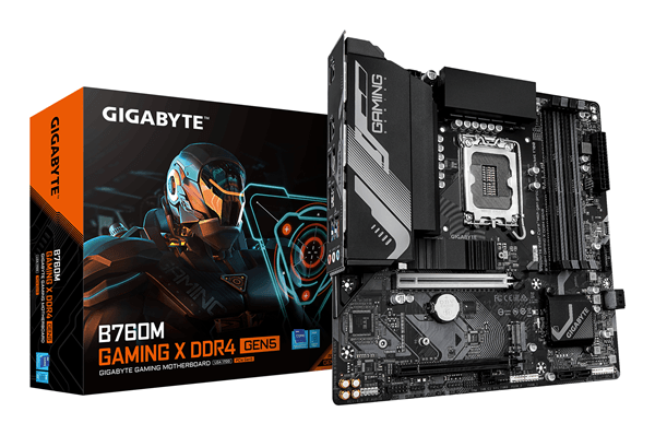 GIGABYTE Intel B760M GAMING X DDR4 GEN5 Placa Base – Compatible con procesadores Intel Core 14ª generación, VRM de 8+1+1 fases, hasta 3200 MHz DDR4,
