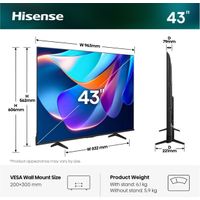 Miniatura 3 de HISENSE 43"  43A6S QLED 4K Ultra HD