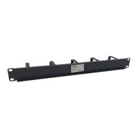 Miniatura 5 de PANEL ORGANIZADOR DE CABLES COLOR NEGRO 1U PARA ARMARIO RACK GUIAS METALICAS