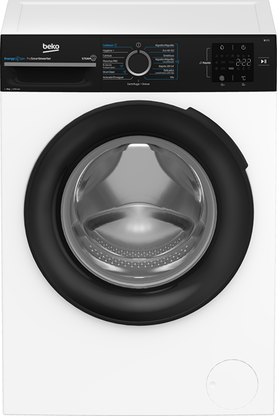 LAVADORA CARGA FRONTAL BEKO BM3WFSU38213 8 KG 1200 RPM A BLANCO