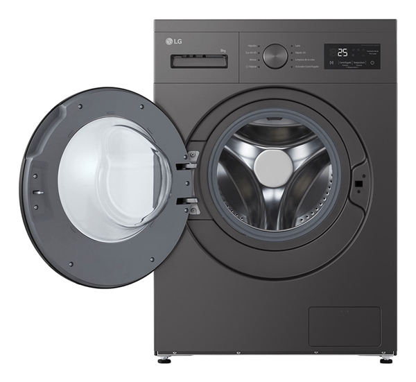 LAVADORA CARGA FRONTAL LG F4A10S8NDK 8 KG 1400 RPM A GRAFITO