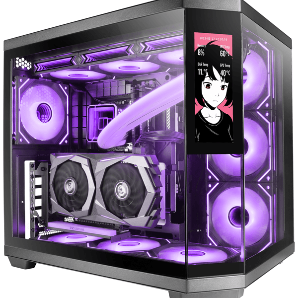Caja MARS GAMING MC3TCORELCD Negro