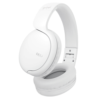 Miniatura 1 de AURICULARES DE DIADEMA DCU BLANCO PLEGABLE CON JACK BLUETOOTH
