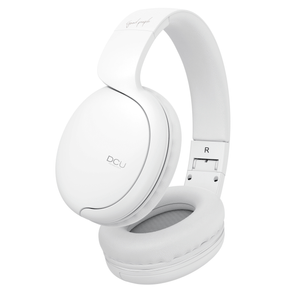 AURICULARES-DE-DIADEMA-DCU-BLANCO-PLEGABLE-CON-JACK-BLUETOOTH