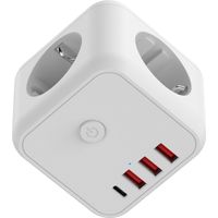 Miniatura 3 de ENERGYCUBE 3 TOMAS DCU 37400120 + 4 PUERTOS USB 5V/3.4A