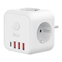 Miniatura 5 de ENERGYCUBE 3 TOMAS DCU 37400120 + 4 PUERTOS USB 5V/3.4A