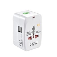 Miniatura 1 de ADAPTADOR DE VIAJE UNIVERSAL DCU 37400210 + 2 USB